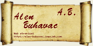 Alen Buhavac vizit kartica